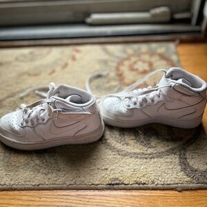 Nike Kids White High-Top Sneakers